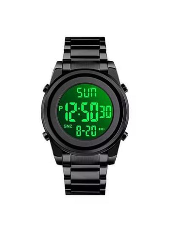 ساعة SKMEI الرجالية 1611 Alloy Fashion Digital Watch - 43 ملم - أسود