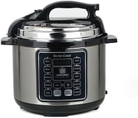 SILVER CREST 10 In 1 Electric Pressure Cooker Instant Programmable Smart Pot 1050 Watts Rice Cooker, 6 Liters, 10 Smart Programs MES6817 - Black