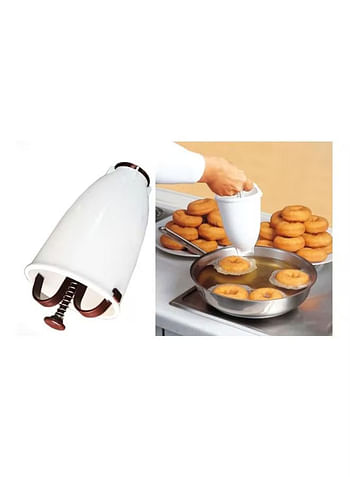 Plastic Hand Donut Maker Tool Manual Machine Mold White