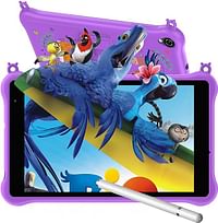 Blackview Tab5 Kids Tablet 8 inch, Android 12 Tablet for Kids, 3GB+ 64GB, 5580mAh, HD+ IPS Screen Kids Tablets with Parental Control Mode, Bluetooth, Google Play, WIFI, Kid-Proof Case (Violet)