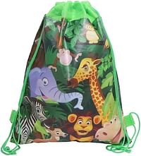 Drawstring Character Bags Pack of 10 Safari