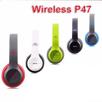 Wireless Bluetooth Over Ear Headphones with Mic multi color