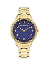 ساعة يد بعقارب لامعة P 14674BSG-46M للنساء POLICE