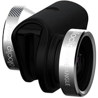 Olloclip - 4-IN-1 Lens With Pendant Silver Lens/Black Clip - For iPhone 6/6Plus