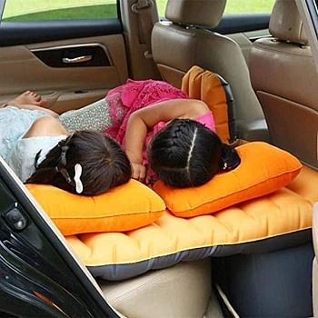 CAR Bed Inflatable Car Air Mattress with Pump (Portable) Travel Camping, Vacation | Back Seat Blow-Up Sleeping Pad | Hatchback Sedan SUV Minivan