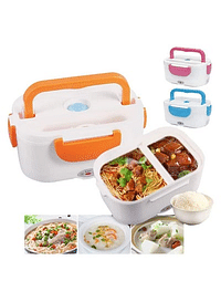 Heating Lunch Box 110V and 12V 2 in 1 Food Warmer Container Portable Microwave Heated Bento Box for Adult Stainless Steel Food Heater for Car Truck , & office , Self Heat Thermal Lunch Box