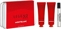 Mont Blanc Legend Red Collection 3Pcs Grooming Kit EDP 7.5ml + Face Cream 30ml / Cleansing Gel 30ml Set