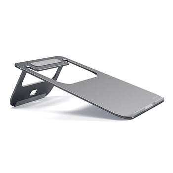 Satechi Aluminum Laptop Stand - Lighweight and Portable, Compatible with Apple MacBook, MacBook Pro, iPad Pro, Microsoft Surface Pro and more (Space Gray)