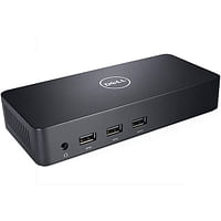 Dell D3100 Docking Station, USB 3.0 Ultra HD Triple Video (DisplayPort, 2x HDMI, 6x USB, RJ45) Black