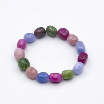 Color Tourmaline Crystals Bracelet: Vibrant Beauty and Metaphysical Charm