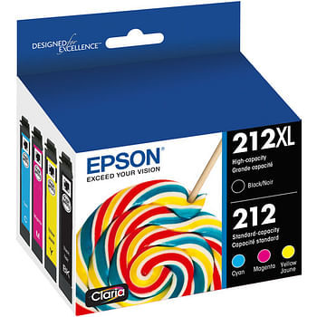 Epson 212 (4 Pack) Claria Ink Cartridge (T212XL-BCS)