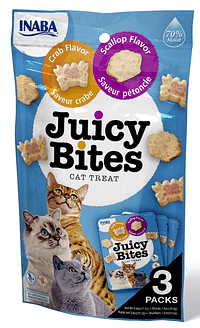 Inaba Juicy Bites Scallop & Crab Flavor 33,9g /3 Pouches Per Pack