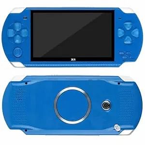 Portable Handheld Game Console 8gb 4.3 Inch Mp4 Player Video Game Console Free 1000 Games Ebook Camera Recording Gaming Consoles - Blue