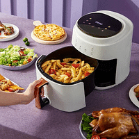 Air Fryer 8L, Safe Air Fryer With Digital Control Panel, Rapid Hot Air Circulation Technology for Frying, Grilling, Broiling, Roasting, Baking and Toasting