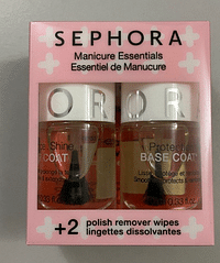 SEPHORA nail manicure TOP COAT AND BASE COAT 10mlx2 New