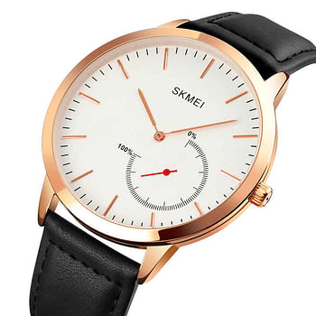 SKMEI 1510  Leather Smart Analog Watch For Men .