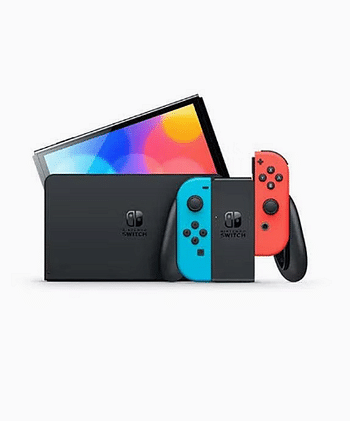 Nintendo Switch OLED (2021) Model - Neon Blue & Red Joy Con