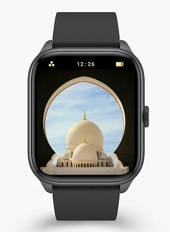 iQibla QWatch S2، ساعة القرآن الكريم 1.83 بوصة بلوتوث مكالمة هاتفية ساعة ذكية-متعددة الألوان