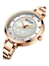 Women's Alloy Analog Watch 9051 - 34 mm - Gold