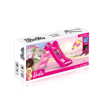 Barbie Kids Pink Slide Assembled size: 70cm x 111cm x 47cm.