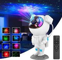 HOME Night Light Astronaut Baby Star Projector, 8 Color 360 night Lamp with Timer Remote, Dimmable Combinations Romantic Starry Sky Best Gift for Festival Bedroom Living Room