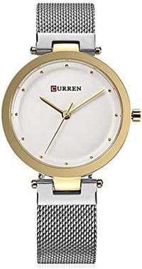 CURREN 9005 Original Brand Mesh Band Wrist Watch For Women With.