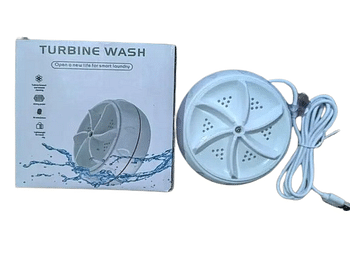 Portable Washer Mini Washing Machine Travel Clothes Washer Rechargeable Washing - White