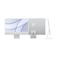 Apple 2021 iMac (24-inch, Apple M1 chip with 8‑core CPU and 8‑core GPU, 4 ports, 8GB RAM, 256GB SSD) - SILVER COLOUR WITH BOX