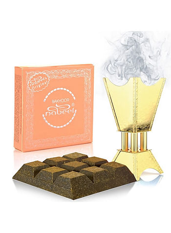Pack of 3 Bakhoor Nabeel 40 Grams Beautiful Smelling Popular Oudh Incense Solid Perfume Bar