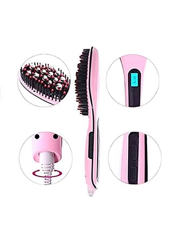 Electric Negative Ion Massage Comb Styling Brush Pink 600g