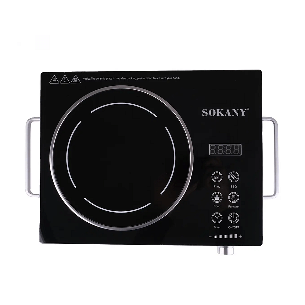 Sokany Sk-3576 طباخ كهربائي يعمل بالأشعة تحت الحمراء - 2200 وات - أسود