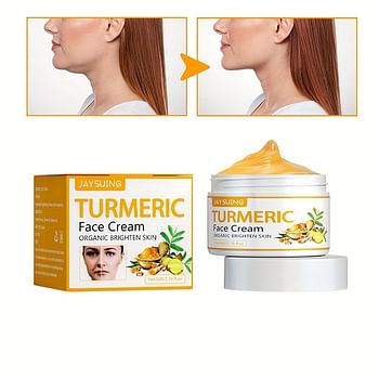 Turmeric Firming Facial Cream - Reduce Wrinkles, Moisturize, Repair, and Tighten Skin - Mild and Non-Irritating