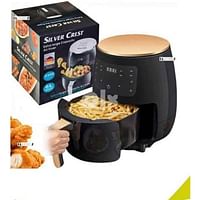 Silver Crest S-18 Multifunctional Digital Touch Air Fryer 6L Large Capacity 2400W Black