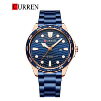 Curren 8426 Original Brand Stainless Steel Band Wrist Watch For Men / Blue