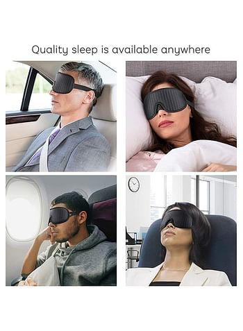 Pack of 2 Sleeping Eye Mask 3D Breathable Blindfold Eye Covers Contoured Cup Soft and Comfortable for Travel Yoga or Nap Black Maroon