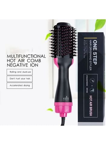 Hair Dryer Brush Blow Dryer Brush in One 4 in 1 Styling Tools Blow Dryer with Ceramic Oval Barrel Hair Dryer and Styler Volumizer Hot Air Brush Hair Straightener Brush for All Hair