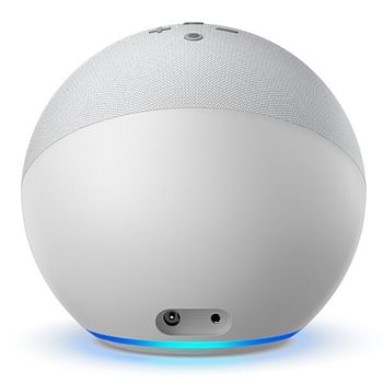 مكبر الصوت الذكي Echo 4 مع Alexa Glacier White