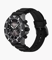 Emporio Armani Chronograph Silicone Watch AR11515 - Black