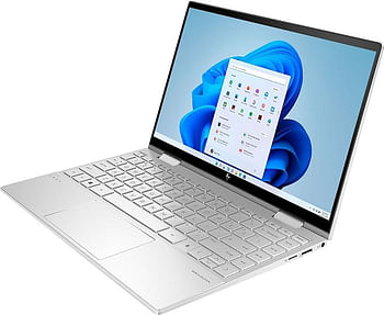 HP Envy X360 13 2-in-1 Laptop, 13.3 Inch Full HD OLED Touchscreen 11th Generation Intel 4-Core i7-1195G7, 8GB DDR4, 1TB SSD Backlit Fingerprint Thunderbolt HP Fast Charge, Windows 11 Pro, Silver