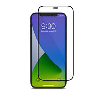 Moshi - iPhone 12/12 Pro - Airfoil Pro Anti-Shatter Screen Protector - Clear with Black Frame