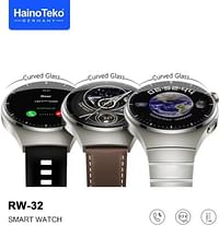 ساعة ذكية Haino Teko Germany 4 pro RW-32 مع زجاج منحني AMOLED مع 3 أزواج حزام