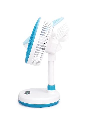 Portable Rechargeable Mini Fan - White and Blue