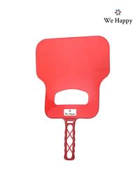 -We Happy Plastic Barbecue Hand Fan Portable BBQ Air Blower Tool - Blush Red