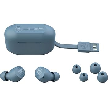 JLab Go Air Pop True Wireless In- Earphone & Headphones  (EBGAIRPOPRSLT124) Slate