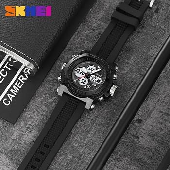 SKMEI 2065 Shockproof Clock Fashion Waterproof Military Mens Wristwatches Sport Electronic Digital Men Watch Black