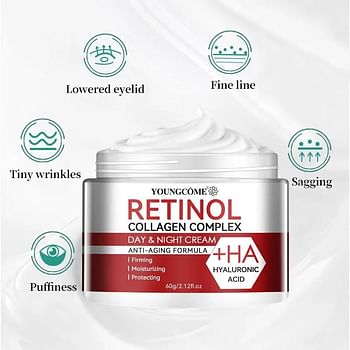 Retinol Collagen Moisturizer Face Cream with Anti Aging Formula | Firming, Repairing, Nourishing and Moisturizing Facial Cream to Brighten Skin - 30 g