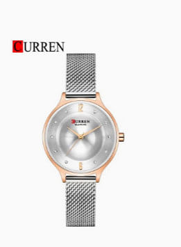 CURREN 9036 Original Brand Mesh Band Wrist Watch For Women