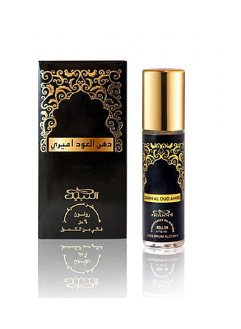 10 Pieces Ultimate Roll On Collection Authentic Arabic Fragrance Oil Perfume Nabeel, Dahn Al Oud, Amiri, Nasaem, Jannet El Firdaus, Musk, Qisaty, Antar, Gold 24k, Al Ghadeer 6 ML