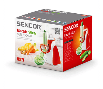 Sencor SSG 3504RD SLICER Special slicer and grater for fruit and vegetables Can slice, cut and grate