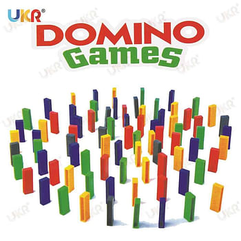 UKR Domino Stacking Block Toys for Kids, Stacking Game with 120pcs of Blocks Fun Playing